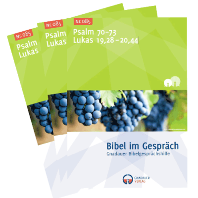 Bibel im Gespräch Nr. 085 (Lukas 19+20, Psalm 70-73)